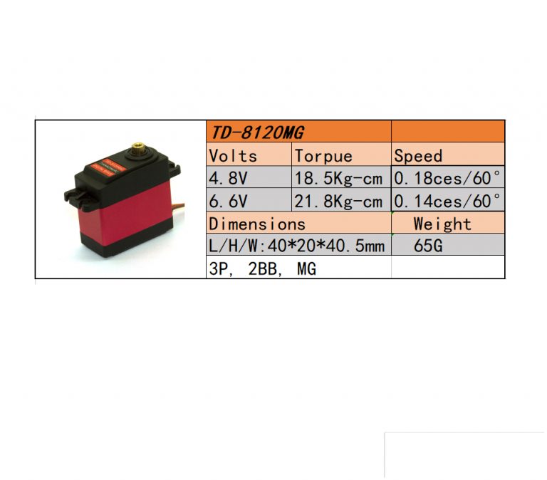 Servo Digital Td Mg Pi Oneria Metalica Grados Kg Yorobotics