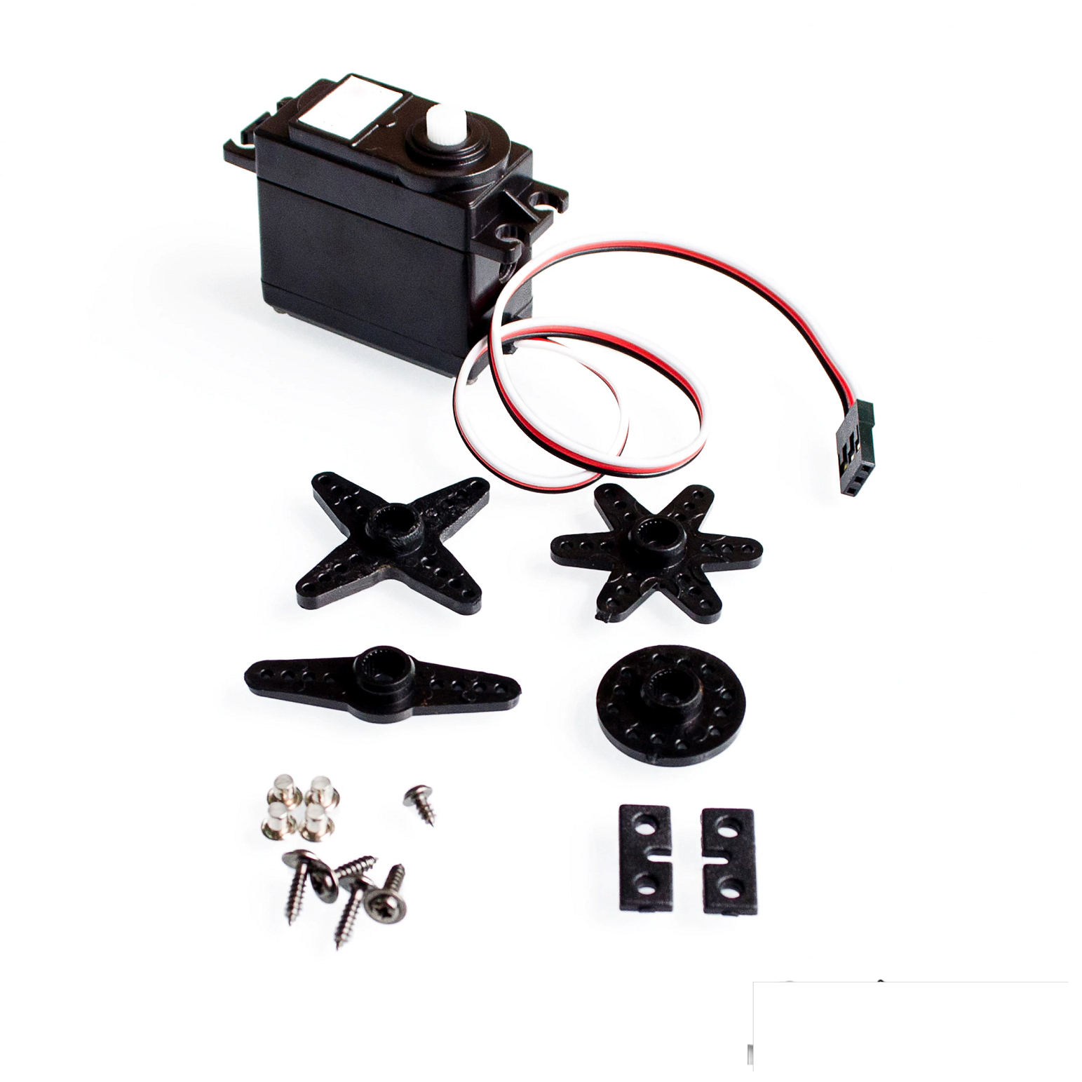 Servo a Rotazione Continua Servomotore 360 Gradi, DS04-NFC Servo a Rotazione Continua a 360 Gradi Motoriduttore DC per Robot RC, Servo a Ingranaggi Servo Rotatif