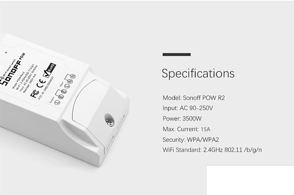 Interruptor Inalambrico Wifi Sonoff 90-250V 10A Alexa IOS Androi -  yorobotics