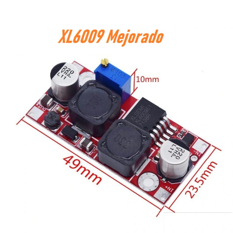Elevador Voltaje XL6009 DC DC Convertidor Boost Step Up 40V 3A - yorobotics