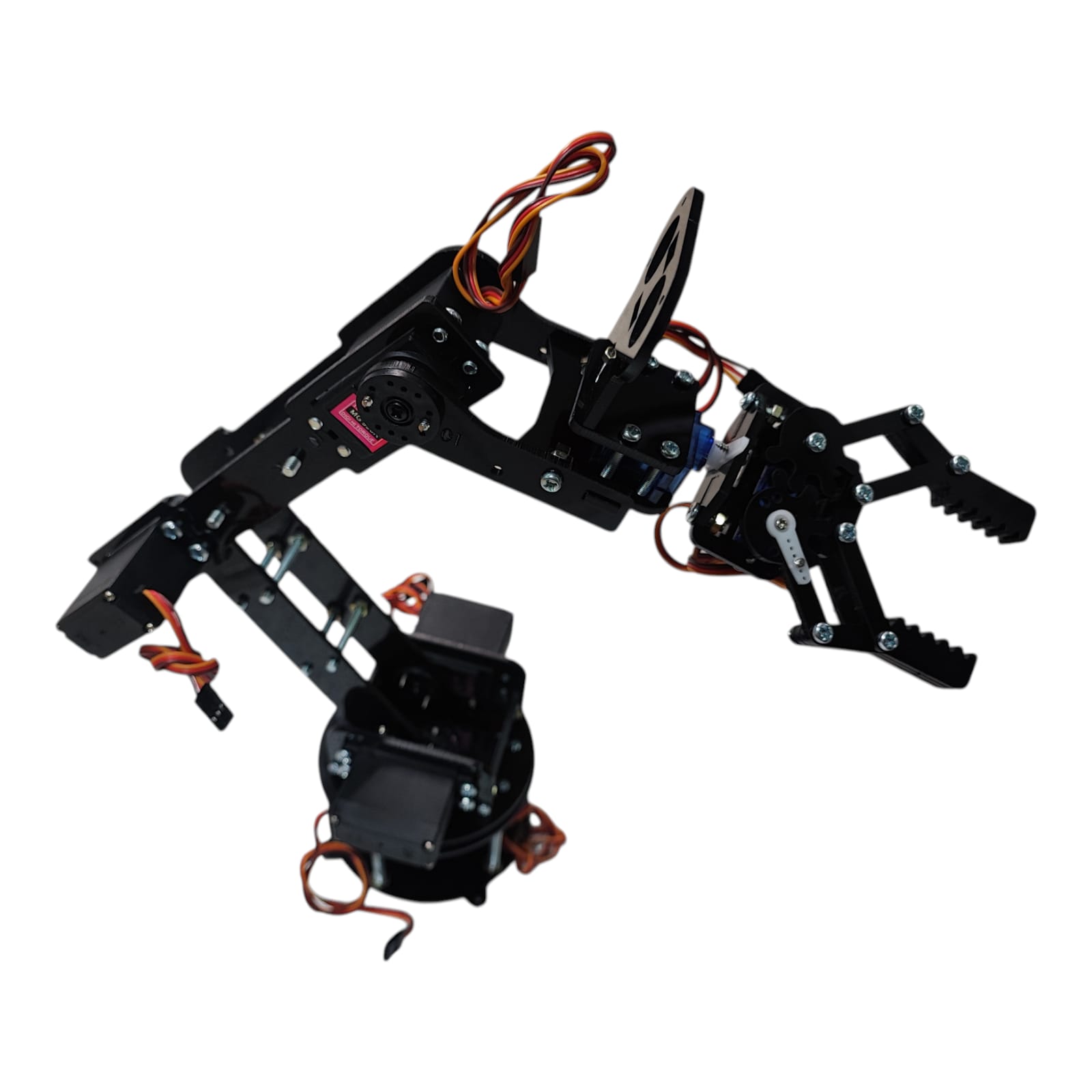 BRAZO ROBOTICO 6 DOF GRADOS LIBERTAD SERVO 3003 ACRILICO (2)