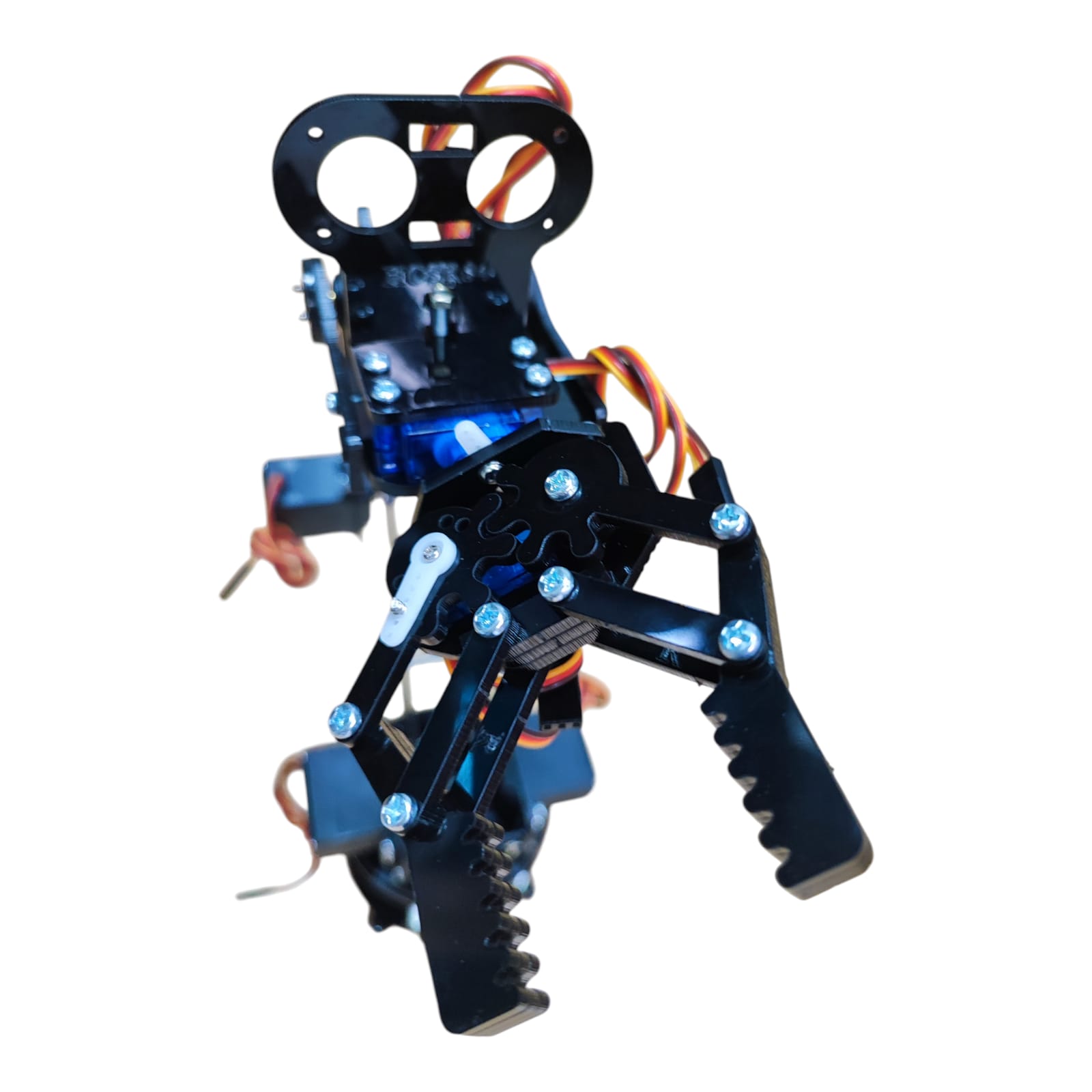 BRAZO ROBOTICO 6 DOF GRADOS LIBERTAD SERVO 3003 ACRILICO (6)