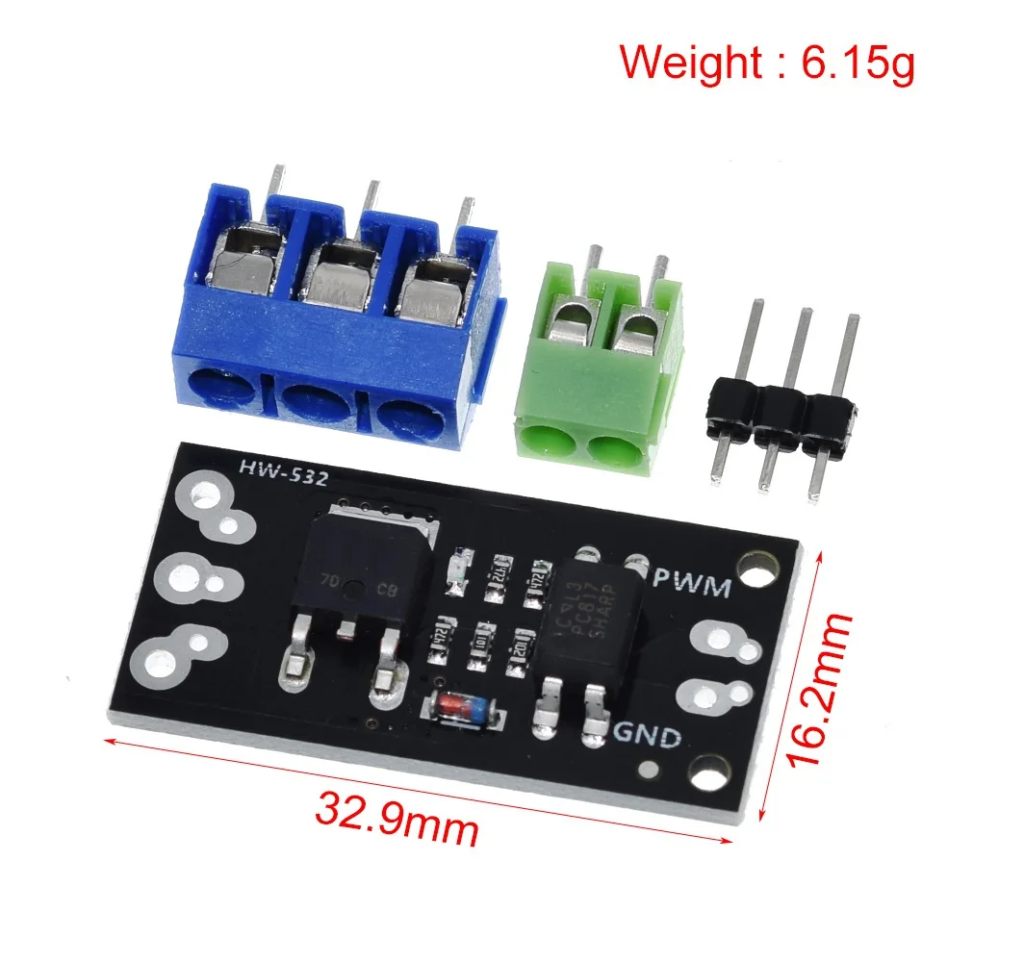 Modulo Mosfet D4184 Regulador Pwm Potencia 40V 50A - yorobotics