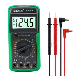 Multimetro Digital Baku 9205A Voltimetro Amperimetro 1000V 20A