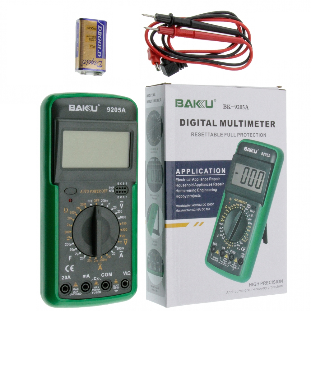 MULTIMETRO DIGITAL BAKU DT9205A 4