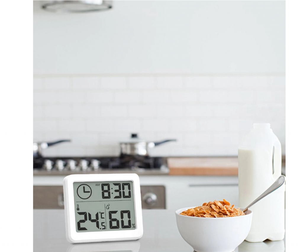 Termohigrometro de Escritorio PDWDJ01 Medidor Humedad Temperatura