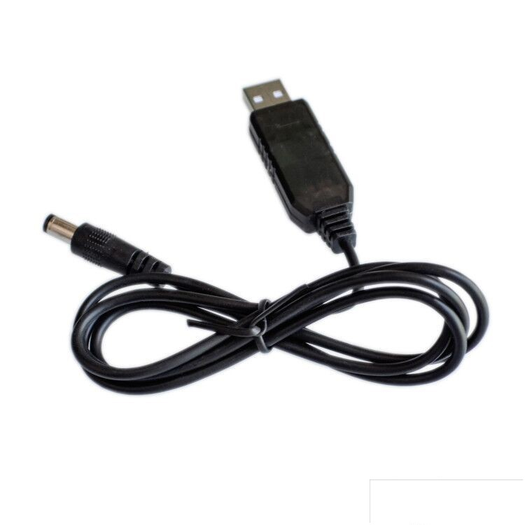 Cable USB a Plug Macho Elevador Voltaje Usb 5V a 12V 750mA 95cm