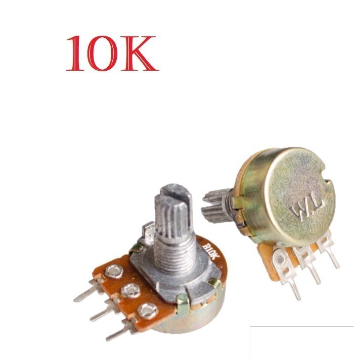 Potenciometro Lineal B 10K Ohm 15mm - Electronilab