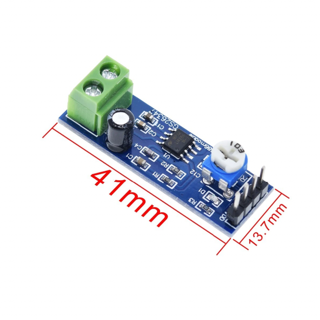 Modulo Amplificador Audio Mono LM386 5V 12V DC - yorobotics