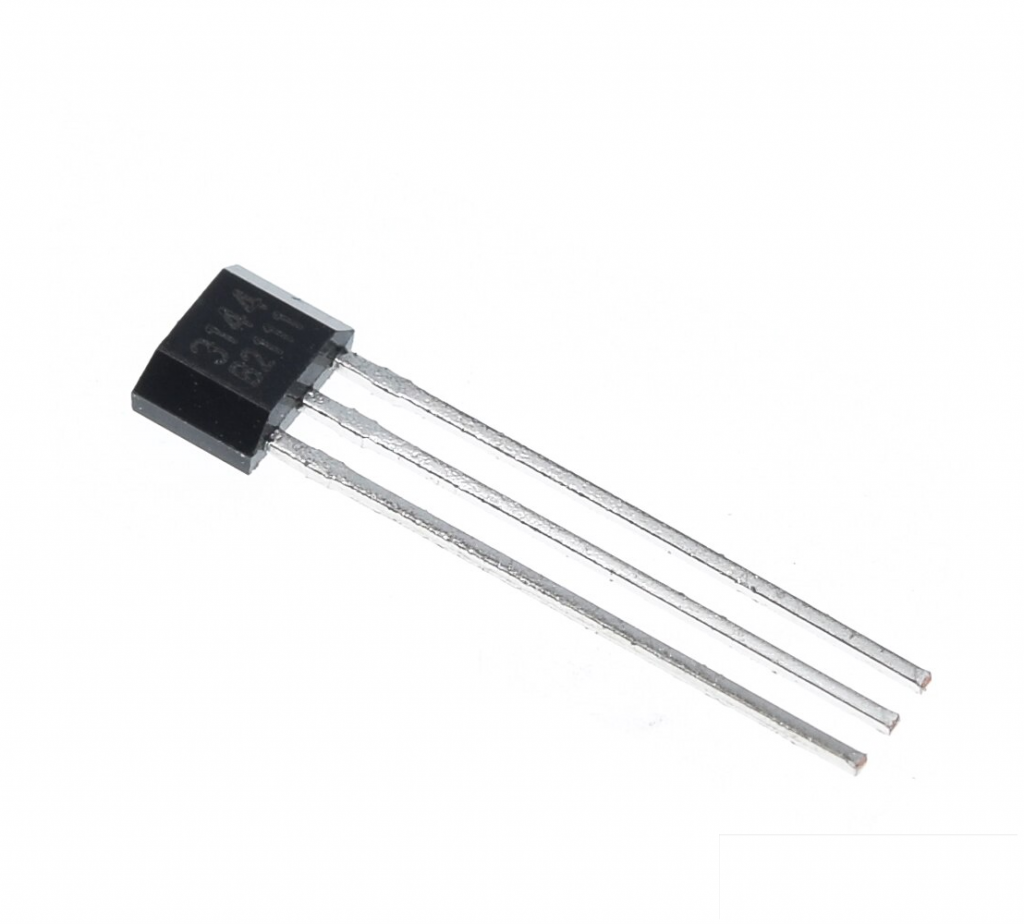 Lot De 20 Capteurs à Effet Hall A3144 / OH3144 - TO-92UA, 3 Broches, 4.5V-28V, -40°C à +85°C