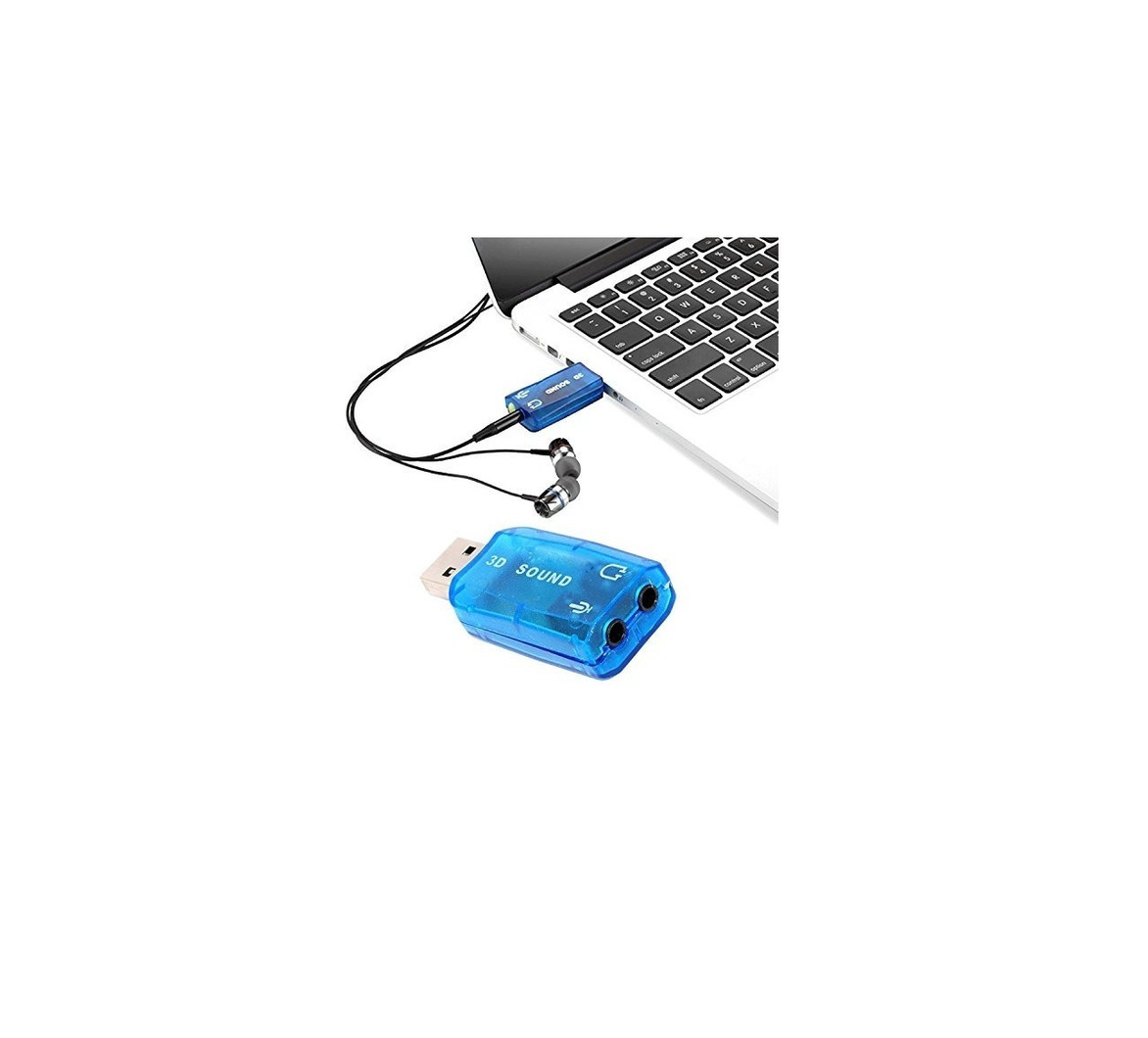 Tarjeta Audio Sonido Externa Usb 5.1 3D CM108 Raspberry - yorobotics