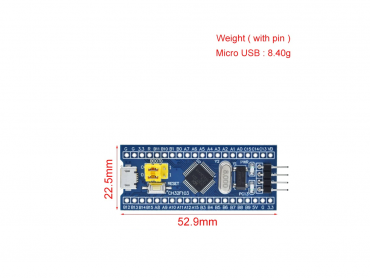 Tarjeta Desarrollo 2 Puertos Microusb CH32F103C8T6 Compatible Con ...