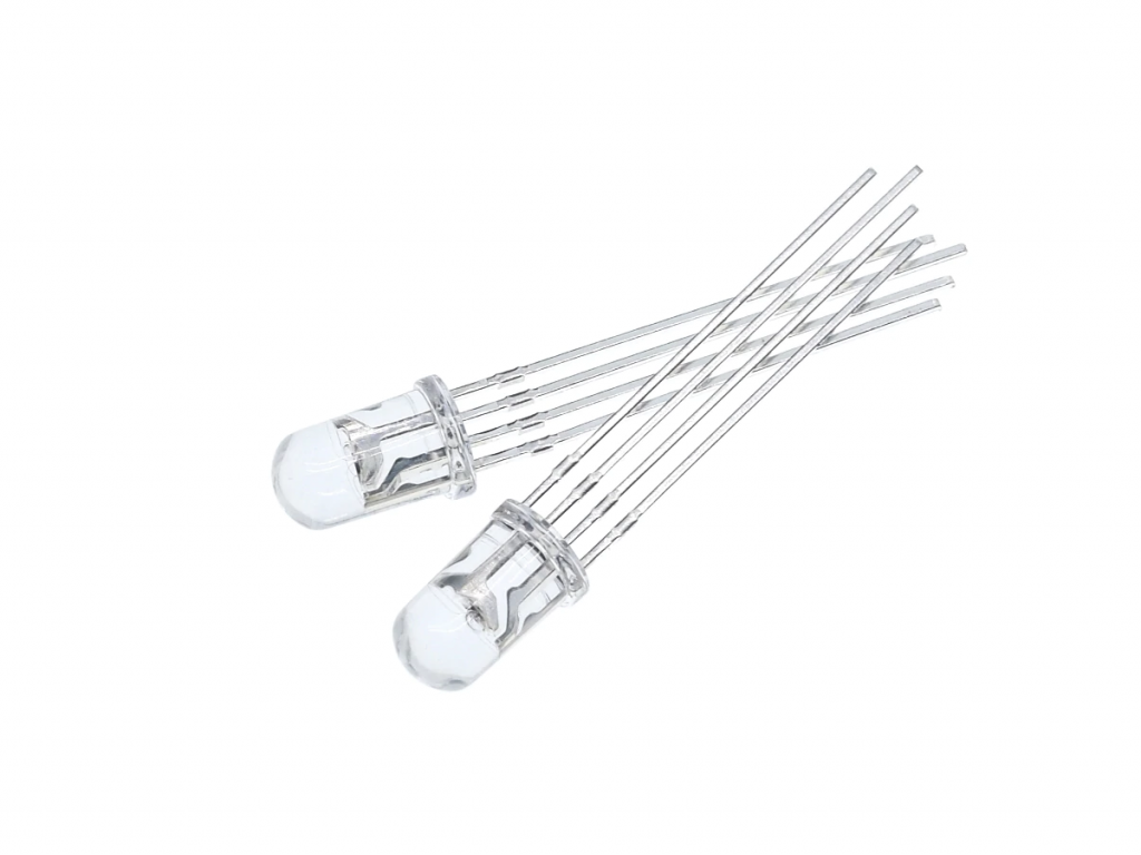 20/100 Pz 4pin 5mm RGB Led Diodo Luce Lampada Tricolore Rotondo Comune Catodo/anodo LED F5 Diodo Emettore Di Luce Rosso Verde Blu - Foto 12