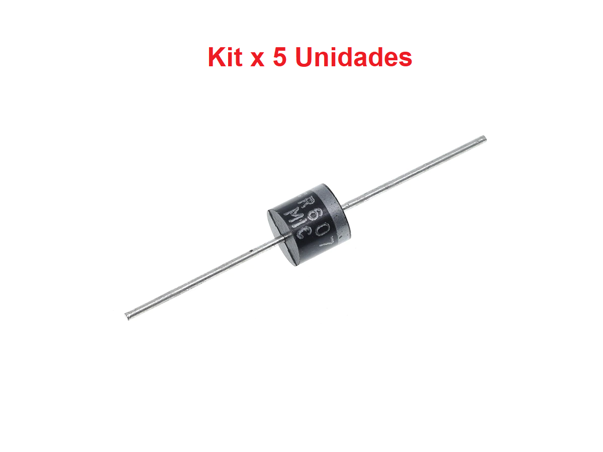 Chanzon FR607 Diodi Raddrizzatori A Recupero Rapido (20 Pezzi) - 6A 1000V 150-500ns, Confezione R-6, RoHS