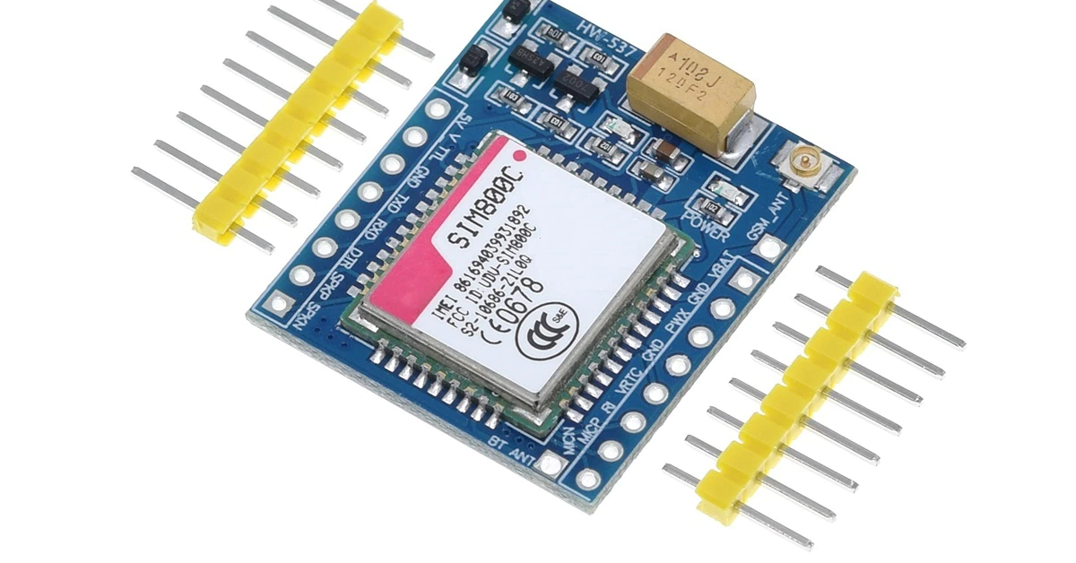 Tarjeta Modulo Gsm Gprs Bluetooth SIM800C V2 HW-537 5V 3.3V - yorobotics