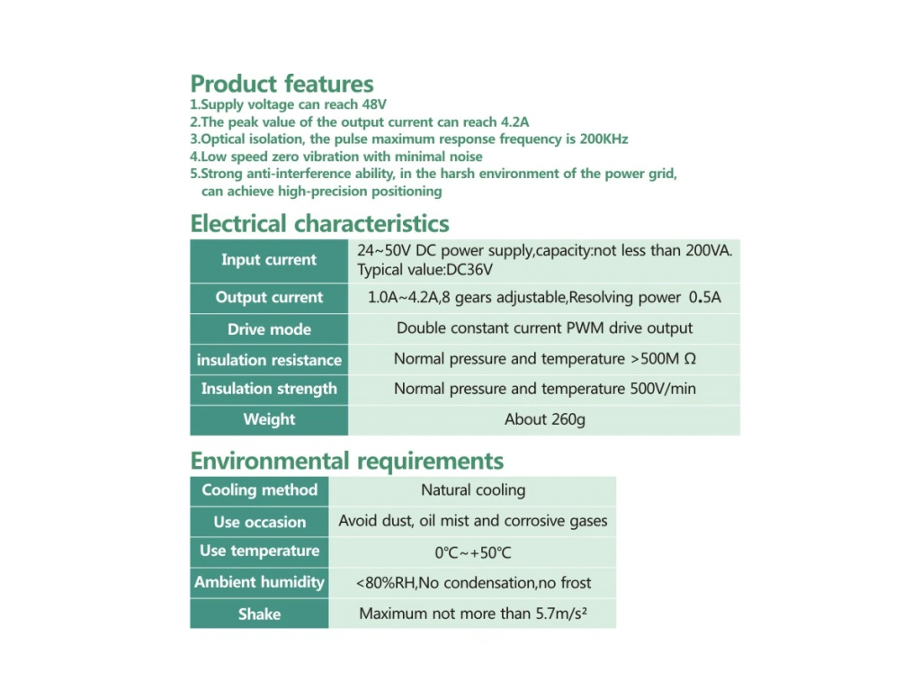 Controlador De Motor Paso A Paso DM542, 1 Unidad, Nema17