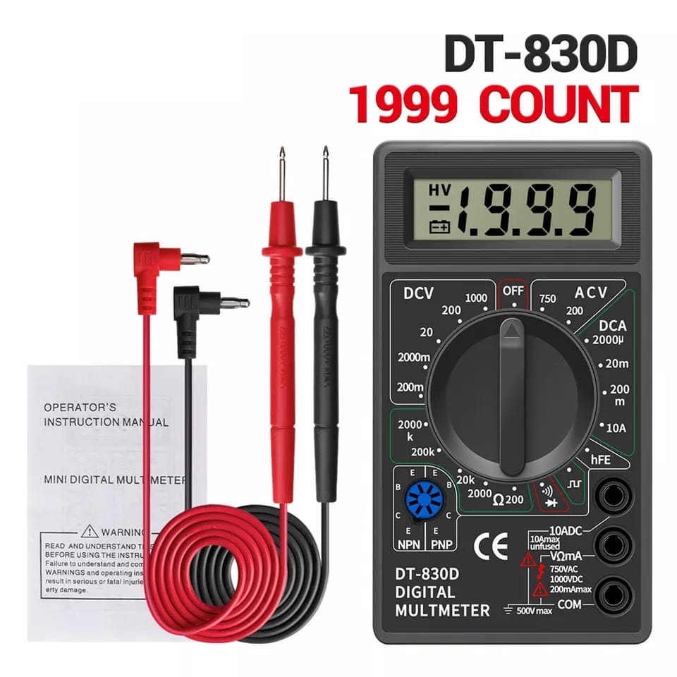 Multimetro Digital DT830D - Moviltronics