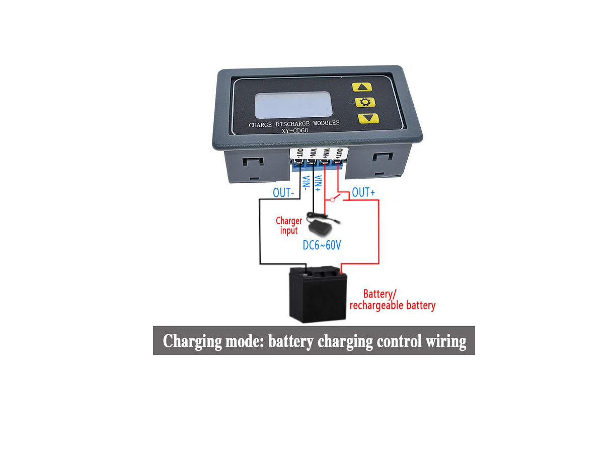 MODULO CONTROL CARGA BATERIA XY-CD60 5