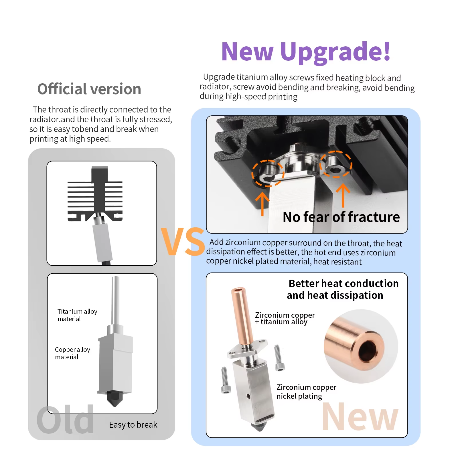 EXTRUSOR BAMBU LAB P1P ACTUALIZADO 0.4mm ACERO ENDURECIDO 2