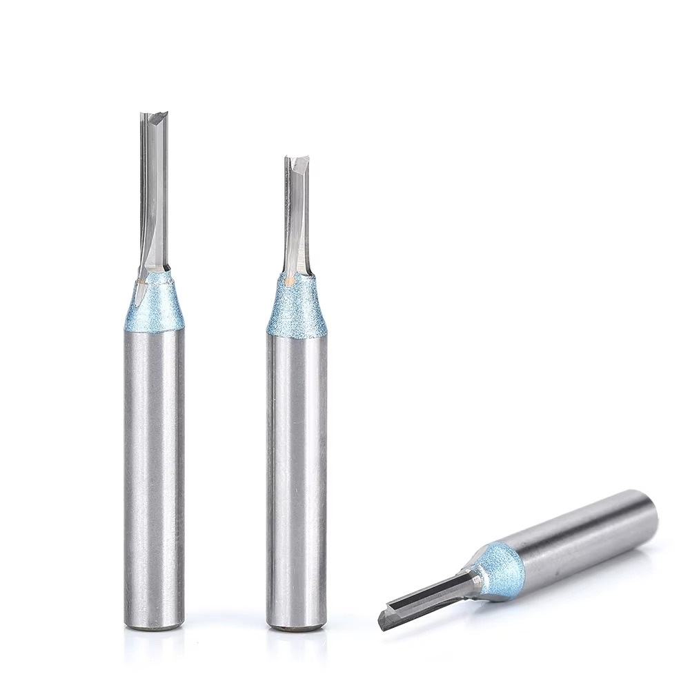 FRESA TCT CNC 2 FLAUTAS RECTA 6.35x3x10 L57mm