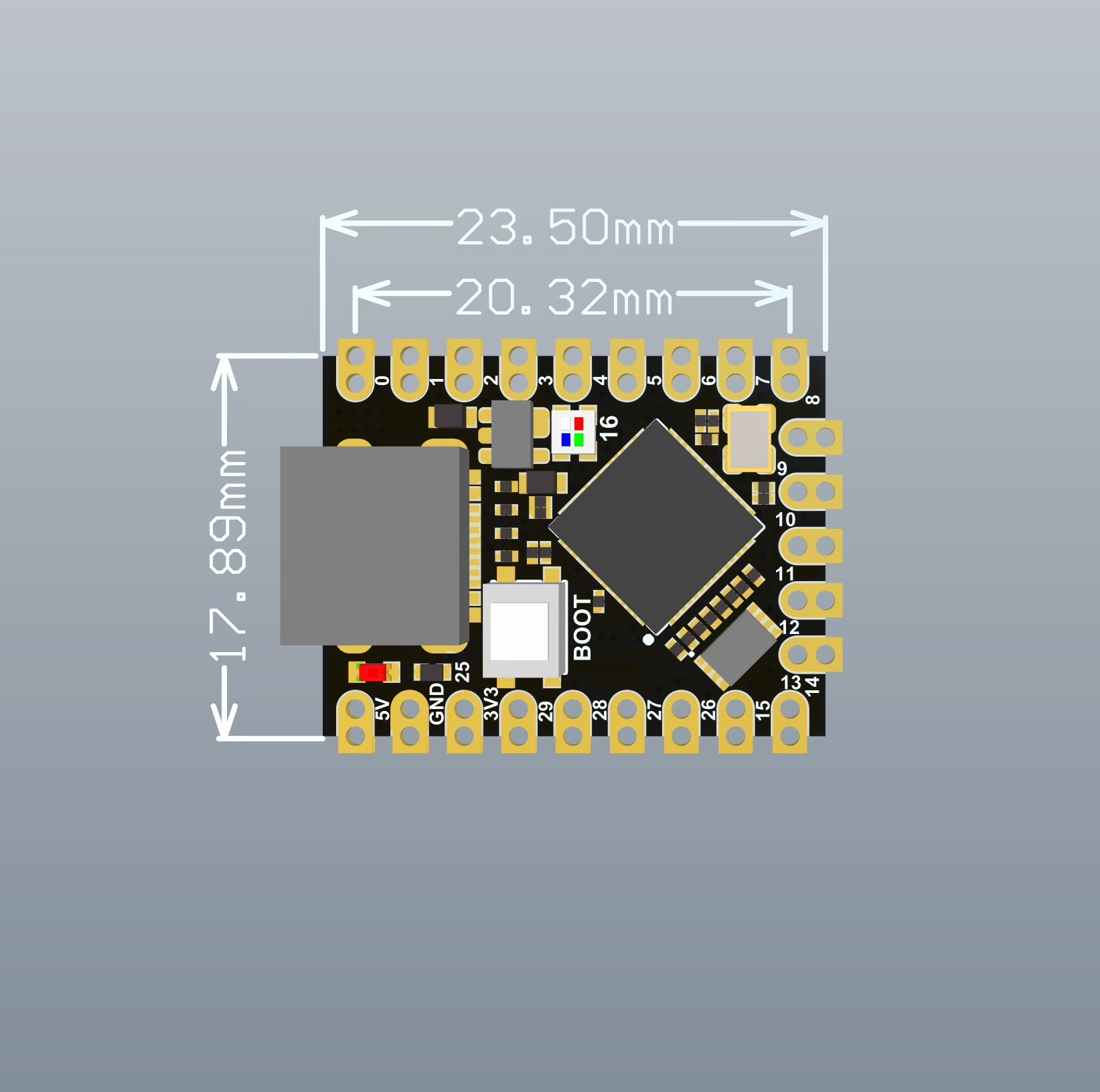 TARJETA DESARROLLO RP2350 MINI 2