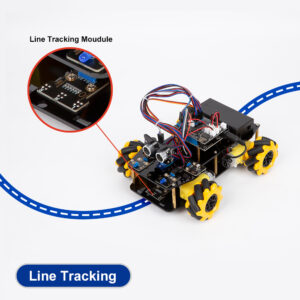 Kit Carro Robotico Seguidor Linea QD001 ESP32 WIFI Bluetooth