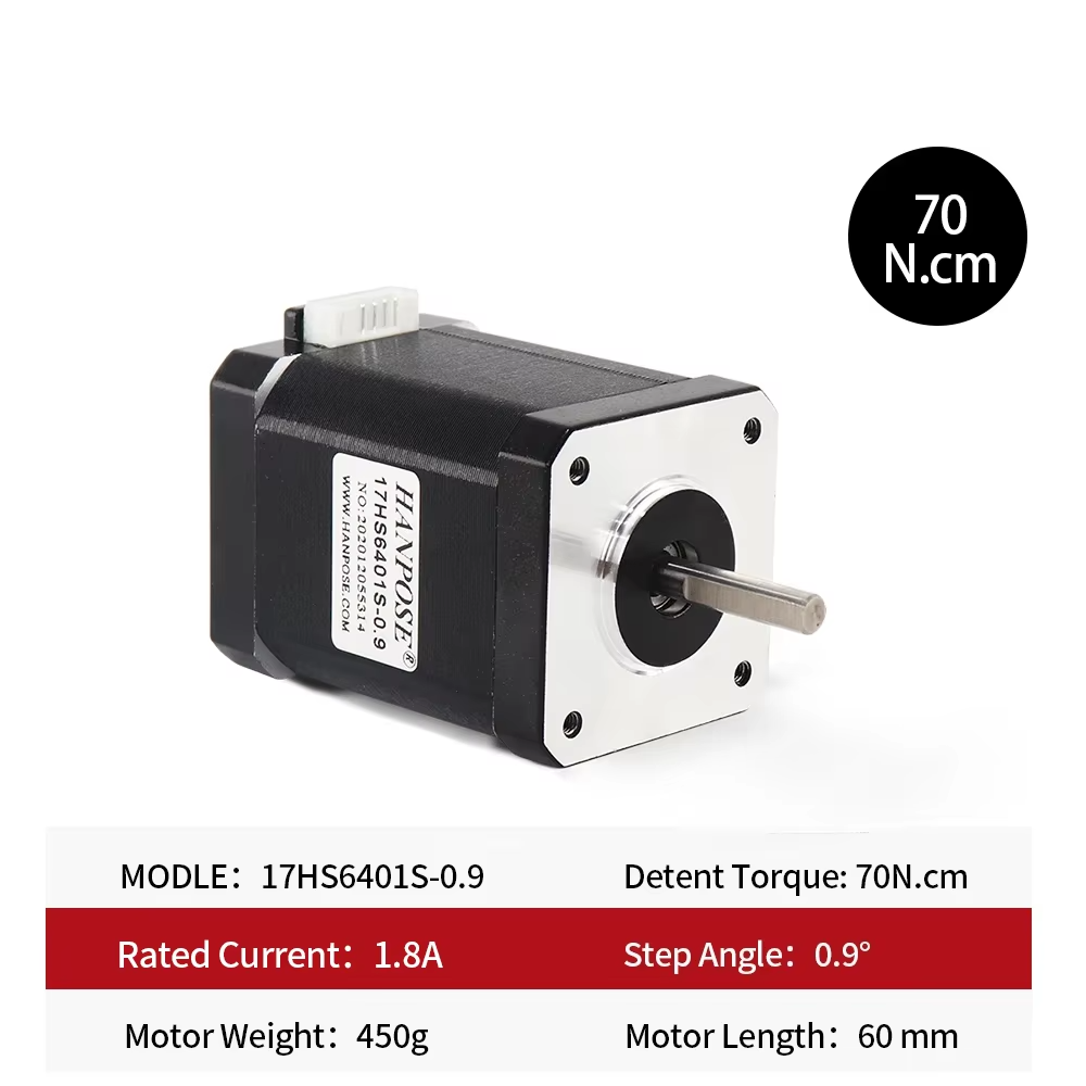 MOTOR PASO PASO NEMA17 60mm 0.9 GRADOS EJE 5mm 17HS6401S 1 (2)