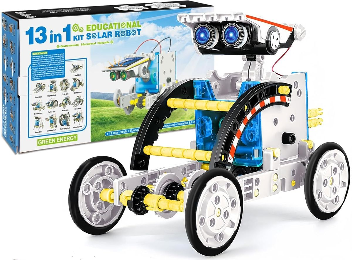 Kit Robot Solar 13 En 1 Robot Educativo Para Ensamblar