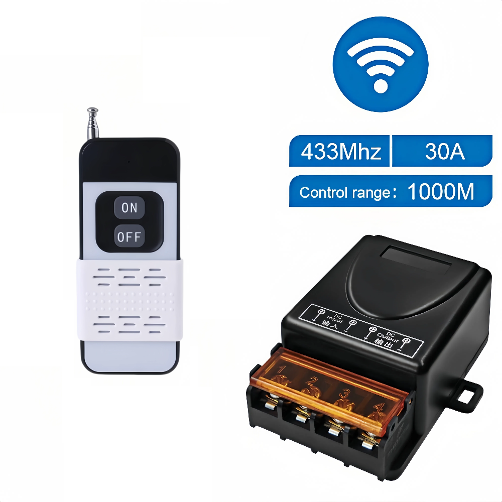 CONTROL REMOTO CON RELAY 30A 1KM