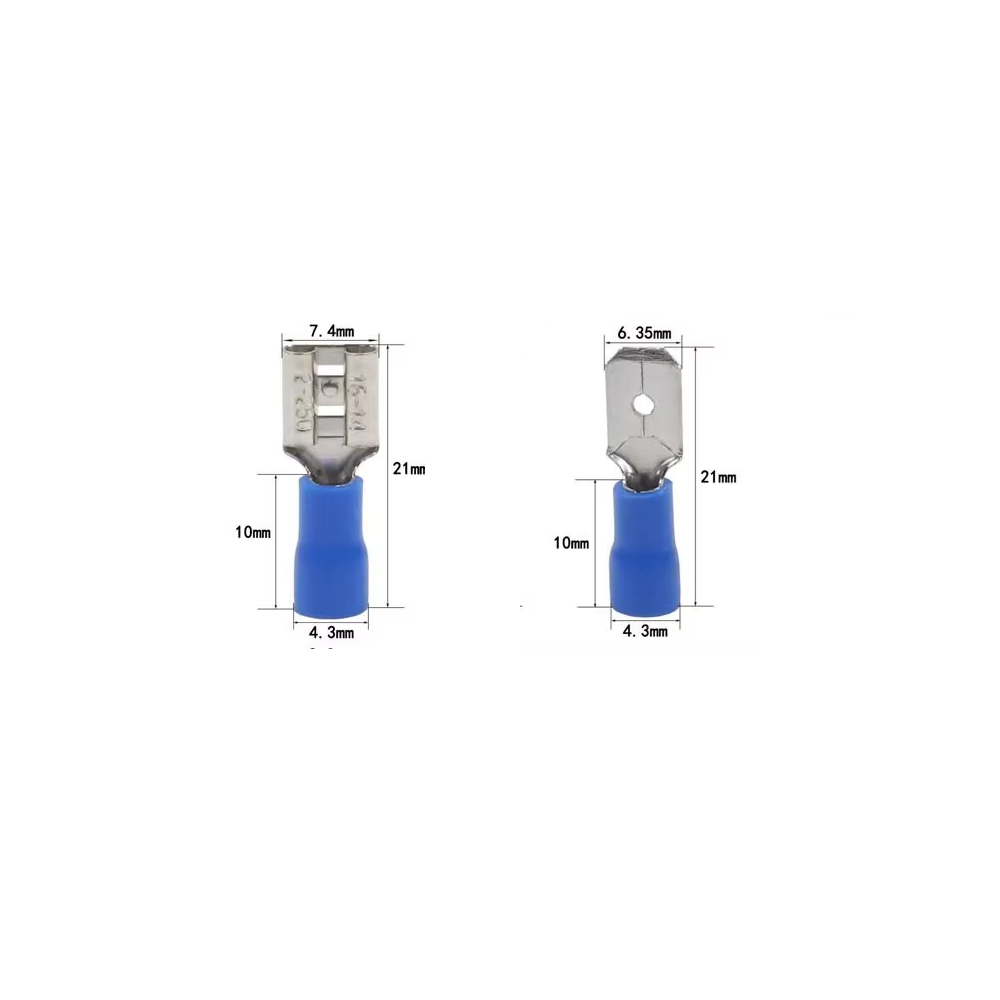 CONECTOR TERMINAL MACHO HEMBRA 4.8mm 1