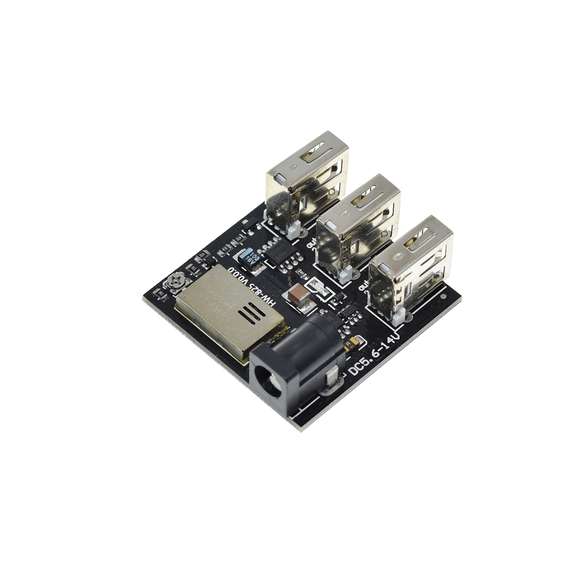 REGULADOR VOLTAJE CONSTANTE TRIPLE USB HW-825 5.6-14V A 5V 4A 5