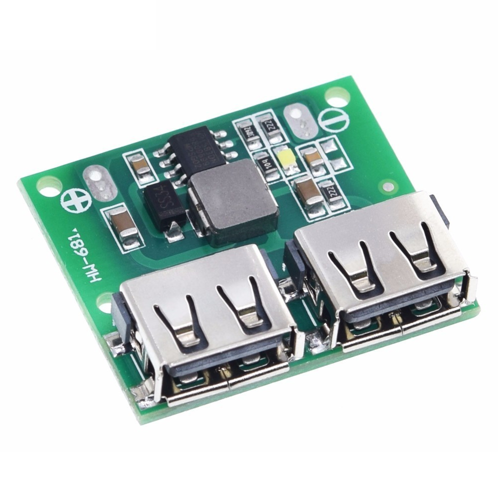 REGULADOR VOLTAJE DUAL USB HW-681 6-26V a 5V 3A 3