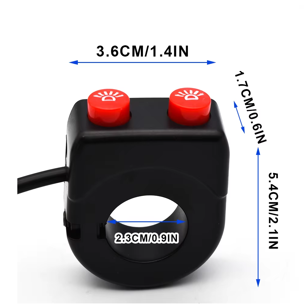 SWITCH MANILLAR MOTO ILUMINACION IP67 2